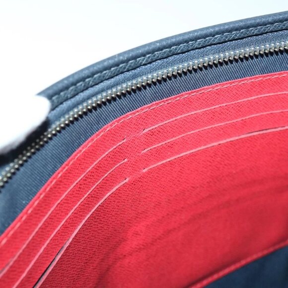 LOUIS VUITTON Taiga Pochette Voyager MM Clutch Bag Blue Marine - Picture 14 of 15